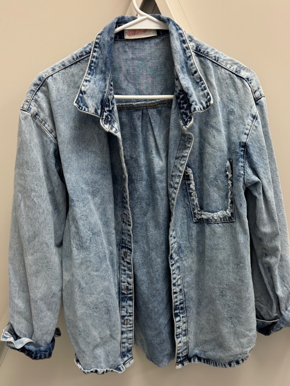 WHO KAREN Denim Shirt Size S